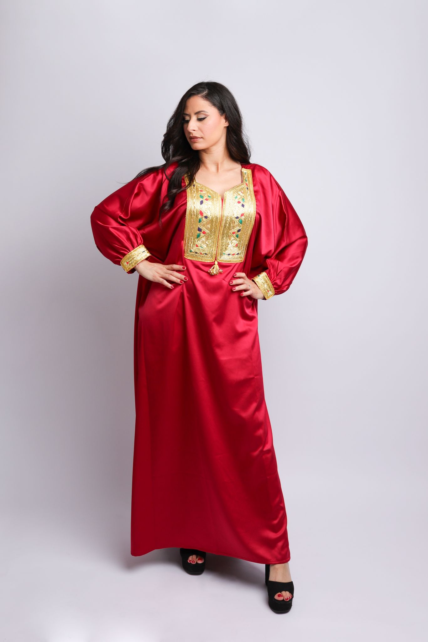 Siwar rouge bordeaux - Tunisian Dress